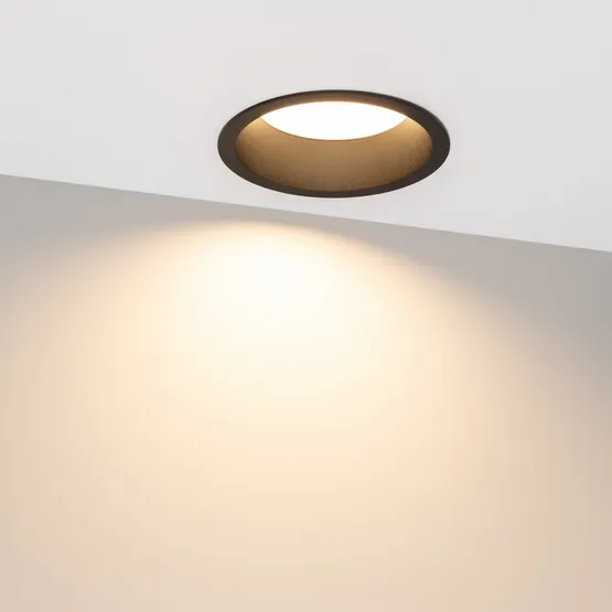 Фото #2 товара Светильник MS-DROP-BUILT-R158-30W Warm3000 (BK, 90 deg, 230V) (Arlight, IP54 Металл, 5 лет)