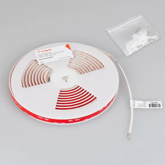 Фото #4 товара Светодиодная лента герметичная COB-PS-X480-12mm 24V Warm2700 (15 W/m, IP67, TWP100, 5m) (Arlight, -)