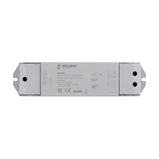 Фото #2 товара INTELLIGENT ARLIGHT Диммер SMART-PWM-102-72-CDW-SUF (12-36V, 2x5A, TUYA BLE, 2.4G) (IARL, Контроллер)