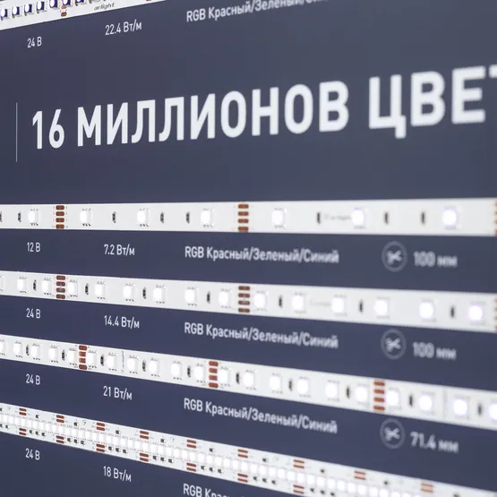 Фото #10 товара Стенд Ленты Мультицветные RGB RT-LUX-E4-1760x600mm (v.2, DB 3мм, пленка, подсветка) (Arlight, -)