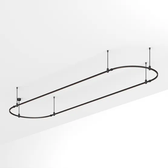 Фото товара Основание ART-APRIORI-OVAL-ROD-400-4000x1000 (BK) (Arlight, IP20 Металл, 3 года)