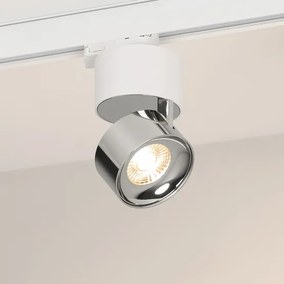 Фото #1 товара Светильник SP-PLURIO-TRACK-4TR-R77-9W Day4000 (WH-CHR, 36 deg, 230V) (Arlight, IP20 Металл, 3 года)