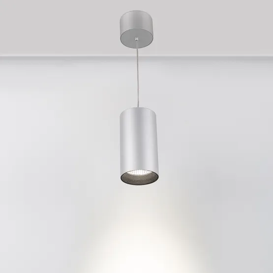 Фото #5 товара Светильник подвесной SP-POLO-R85-2-15W Day White 40deg (Silver, Black Ring) (Arlight, IP20 Металл, 3 года)