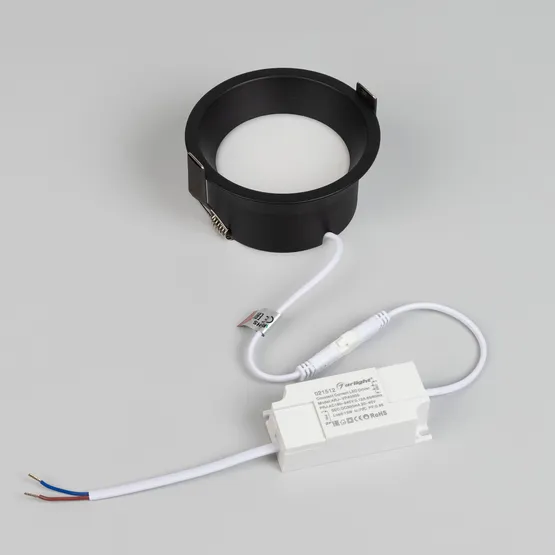 Фото #4 товара Светильник MS-BREEZE-BUILT-R104-12W Warm3000 (BK, 85 deg, 230V) (Arlight, IP20 Металл, 3 года)