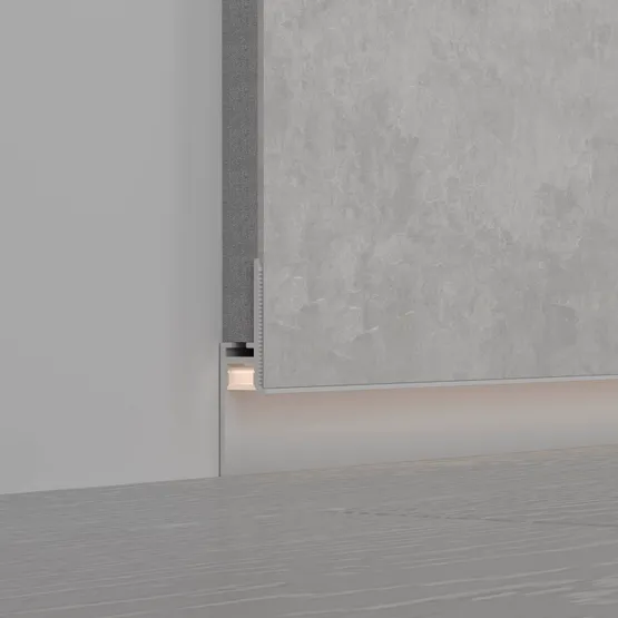 Фото #6 товара Профиль PLINTUS-FANTOM-H20-2000 WHITE (Arlight, Алюминий)