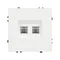 Минифото #4 товара Механизм сдвоенной телефонной розетки SCT-NOBE-MTL2-SFPL-WH (RJ-11, 4C) (Arlight, Белый кварц)