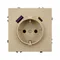 Минифото #3 товара Механизм розетки с USB зарядкой SCT-NOBE-MUAC-SFPL-GD (230V, 16A) (Arlight, Золотой песок)