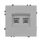 Минифото #2 товара Механизм сдвоенной компьютерной розетки SCT-NOBE-MPC2-SFPL-IS (RJ-45, CAT6) (Arlight, Никель)
