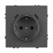 Минифото #2 товара Механизм розетки с USB зарядкой SCT-NOBE-MUCC-SFPL-GR (230V, 16A) (Arlight, -)