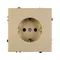 Минифото #2 товара Механизм электрической розетки SCT-NOBE-MEU1-SFPL-GD (230V, 16A) (Arlight, Золотой песок)