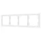 Минифото #1 товара Рамка пластиковая FRM-NOBE-SFPL-4-WH (Arlight, Белый кварц)