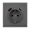 Минифото #3 товара Механизм розетки с USB зарядкой SCT-NOBE-MUAC-SFPL-GR (230V, 16A) (Arlight, Серый базальт)