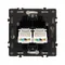 Минифото #3 товара Механизм сдвоенной компьютерной розетки SCT-NOBE-MPC2-SFPL-IS (RJ-45, CAT6) (Arlight, Никель)