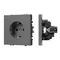 Минифото #1 товара Механизм электрической розетки SCT-NOBE-MEU1-SFPL-GR (230V, 16A) (Arlight, Серый базальт)