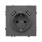 Минифото #2 товара Механизм розетки с USB зарядкой SCT-NOBE-MUAA-SFPL-GR (230V, 16A) (Arlight, Серый базальт)