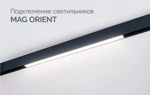 Подключение светильников MAG ORIENT и управление по протоколу DALI